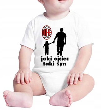2039 BODY DZIECIĘCE AC MILAN TAKI SYN PREZENT 80