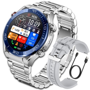 SMARTWATCH ZEGAREK CIŚNIENIOMIERZ EKG GLUKOZA GLIKEMIA HRV ROZMOWY MENU PL