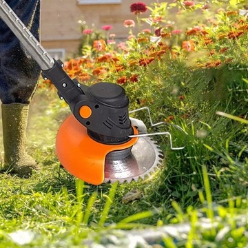 АККУМУЛЯТОРНАЯ КОСИЛКА 24 В + 2 АККУМУЛЯТОРА 2000 МАЧ + 3 ТИПА НОЖЕЙ