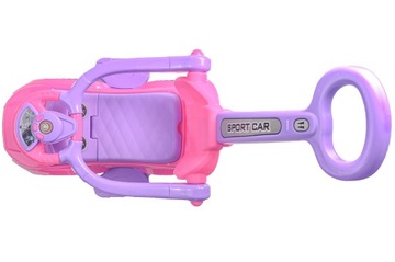 JEŹDZIK CHODZIK PCHACZ 3w1 AUTKO SAMOCHODZIK RÓŻ MELODYJKI KLAKSON PREZENT!