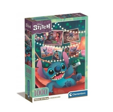 PUZZLE COMPACT 1000 EL DISNEY STICH CLEMENTONI 39793