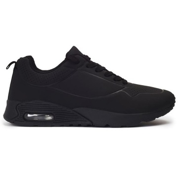 Czarne Sneakersy Męskie Adidasy Z Podeszwą Poduszkową Buty Sportowe 44
