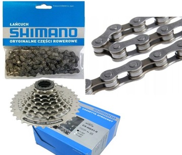 Kaseta + łańcuch Shimano CS-HG41 8rz NAPĘD 11-32