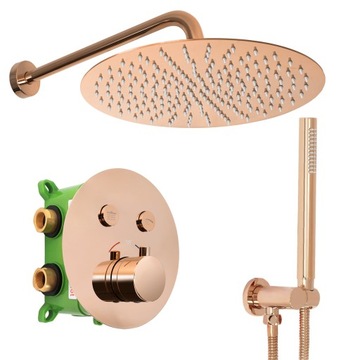 Zestaw Natryskowy Lungo Miler ROSE GOLD REA