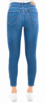 LEE spodnie BLUE skinny SCARLETT HIGH ZIP W26 L31