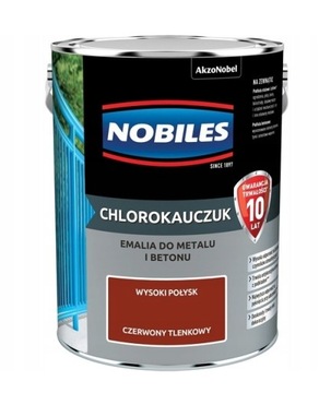 Farba chlorokaucz NOBILES czerwony tlenkowy 5L