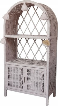 ETAŻERKA WIKLINOWA REGAŁ SZAFKA BRUDNY RÓŻ