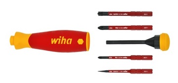 Отвертка Wiha со сменными битами, изоляция VDE