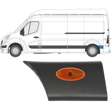 Listwa za kołem lewa obrys Master Movano 2010-