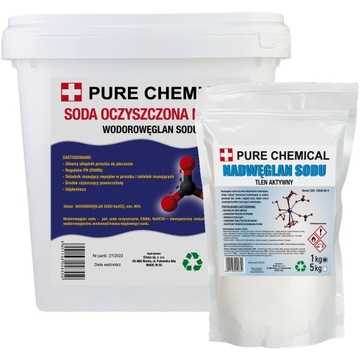 SODA OCZYSZCZONA 5kg + NADWĘGLAN SODU 1kg EKOLOGICZNY PAKIET CZYSTOŚCI