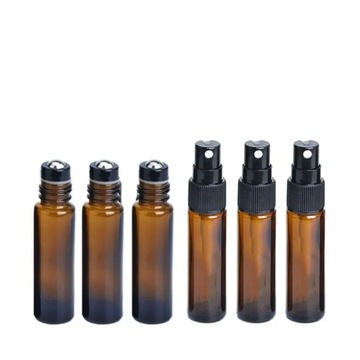 Бутылка эфирного масла doterra, 2 шт., 10 мл, толстая стеклянная бутылка-ролик из янтарного стекла