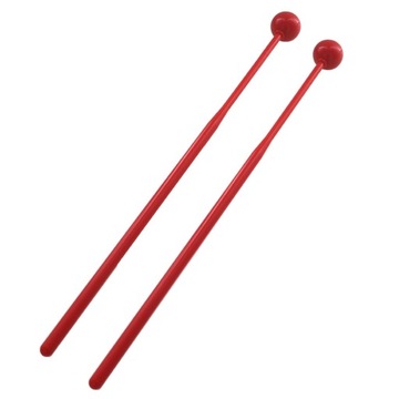 2-częściowe plastikowe instrumenty perkusyjne Młotek dla perkusistów dziecięcych, czerwony