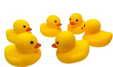 Резиновая ванна DUCK Flock 6 шт.