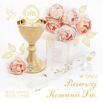 PAMIĄTKA PIERWSZEJ KOMUNII ŚW KARNET LKW WZÓR 1