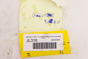 JL316 Opel Astra K V 1.2i Груша турбинного клапана