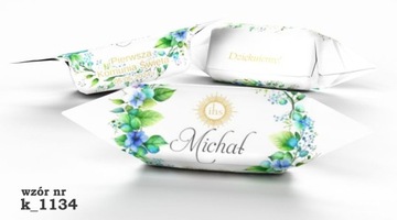 Krówki mleczne PERSONALIZOWANE na KOMUNIE 1 kg Alestudio4All