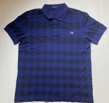 FRED PERRY ORYGINAL GRANATOWA SPORTOWA KOSZULA XL