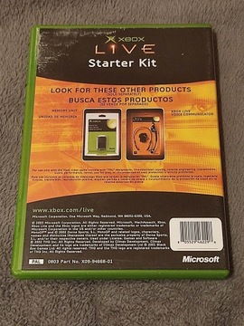 СТАРТОВЫЙ НАБОР XBOX LIVE MICROSOFT XBOX CLASSIC