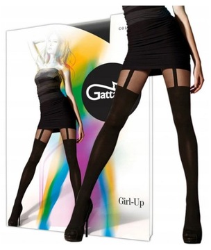 Rajstopy Gatta Girl Up 01 60den czarny Nero roz. 3-M