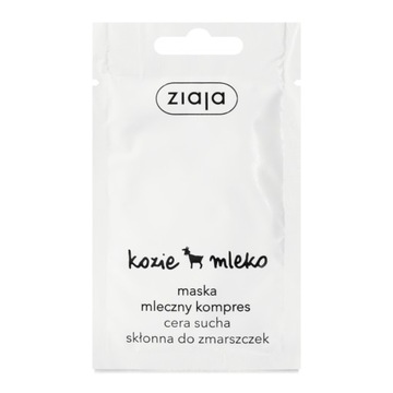 ZIAJA KOZIE MLEKO MASKA DO TWARZY MLECZNY KOMPRES