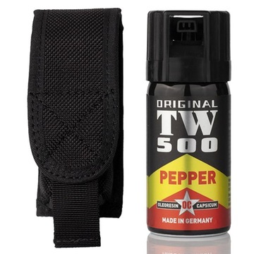 GAZ PIEPRZOWY OBRONNY TW 40ml STOŻEK + POKROWIEC