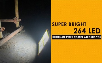 264LED СОЛНЕЧНЫЕ ЛАМПЫ ОСВЕЩЕНИЯ ПОДВАЛА ГАРАЖА Рабочая лампа