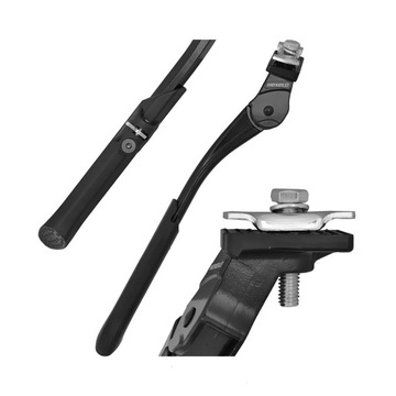 Твердая регулируемая центральная подставка для велосипеда, 24–29 дюймов, черная