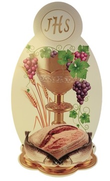EMBLEMAT EUCHARYSTYCZNY - KOMUNIA ŚW.