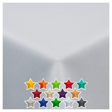 ЭЛЕГАНТНАЯ ГЛАДКАЯ ПРЯМОУГОЛЬНАЯ СКАТЕРТЬ БЕЛАЯ 140Х220