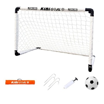 Biała pompka do piłek Kick Trainer Sports Backyard w kształcie litery L
