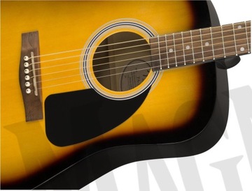 6-струнная акустическая гитара Fender, правая, Sunburn