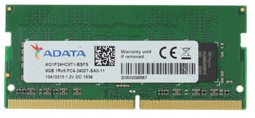 PAMIĘĆ RAM ADATA 8GB DDR4 SODIMM LAPTOP PC4 2400T 19200