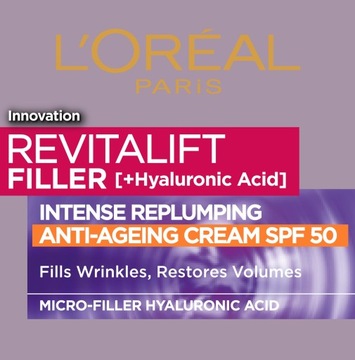 Loreal Revitalift Filler увлажняющий дневной крем для лица с SPF 50