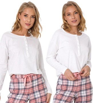 BAWEŁNIANA PIŻAMA ARUELLE KAIRA LONG [XXL]