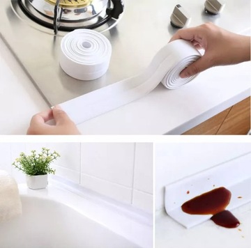 TAŚMA DO KUCHNI ŁAZIENKI USZCZELNIAJĄCA BEŻOWA USZCZELKA NAPRAWCZA