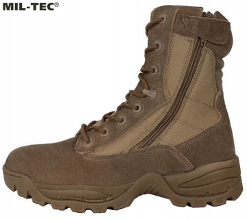 Buty taktyczne wojskowe trekkingowe dwa zamki Mil-Tec Two Zip - Coyote 41