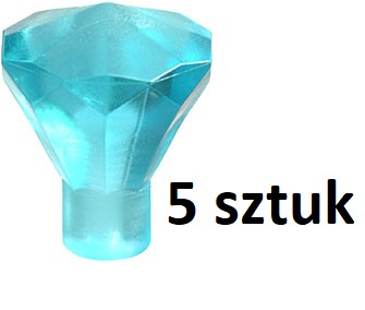 LEGO Diament Kryształ Klejnot Trans-Light Blue 5 sztuk 6247792 30153