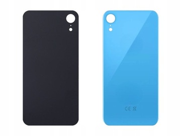 NIEBIESKA KLAPKA TYŁ APPLE IPHONE XR BIG HOLE (CE, KOSZ) - Z 1 ELEMENTU