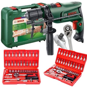 WIERTARKA UDAROWA EASYIMPACT BOSCH 600W +AKCESORIA