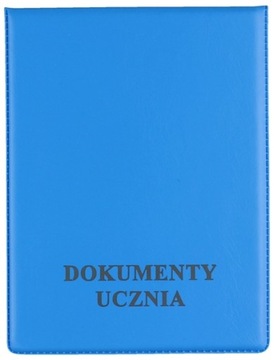 OKŁADKA na DOKUMENTY pionowa NIEBIESKA Biurfol IDEALNA NA LEGITYMACJĘ