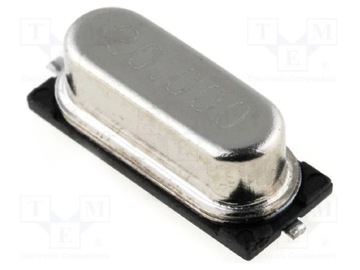 Rezonator kwarcowy 20MHz 30ppm 20pF SMD HC49SM x2szt