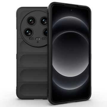 Plecki do Xiaomi 14 Ultra cover, czarne etui, eleganckie