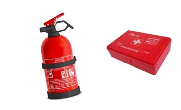 ZESTAW DO AUTA APTECZKA I GAŚNICA SAMOCHODOWA B3K22