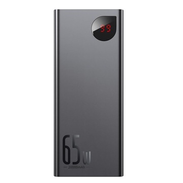 BASEUS POWERBANK 20000 мАч 2X USB 1X USB-C PD QC 3.0 65 Вт СВЕТОДИОДНЫЙ СЕРТИФИКАТ CE