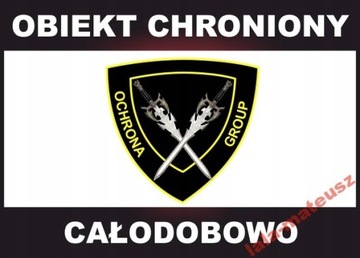 Tablica OBIEKT CHRONIONY tabliczka znak ochrona