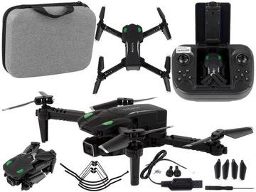 DRON ZDALNIE STEROWANY + POKROWIEC + KAMERA KAMERKA + AKCESORIA PREZENT