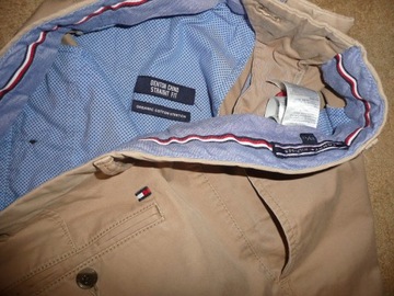 Spodnie TOMMY HILFIGER W33/L32=44/106cm chinosy