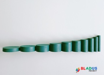 Красочные цилиндры Монтессори, буковые цилиндры