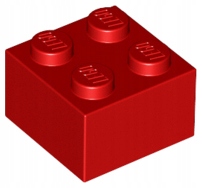 LEGO 3003 Klocek 2x2 Czerwony 4103590 300321 1sztN
