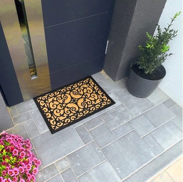 МАССИВНЫЙ ВХОДНОЙ КОВРИК ДЛЯ ОБУВИ ПОД ДВЕРЬЮ, КОКОС, ТОЛСТЫЙ